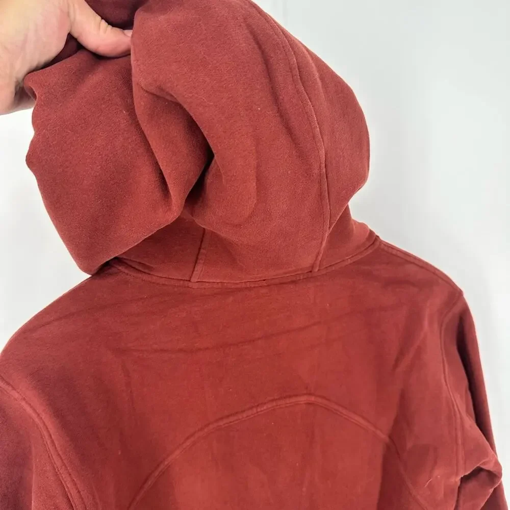 Lululemon All Yours Hoodie *Graphic Date Brown Size 2 Spell Out Logo Sweatshirt